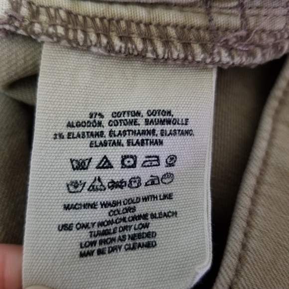 Free People Women Jeans Beige Raw Fringe Cropped Skinny Pants Sz 27 Distressed - Picture 12 of 13